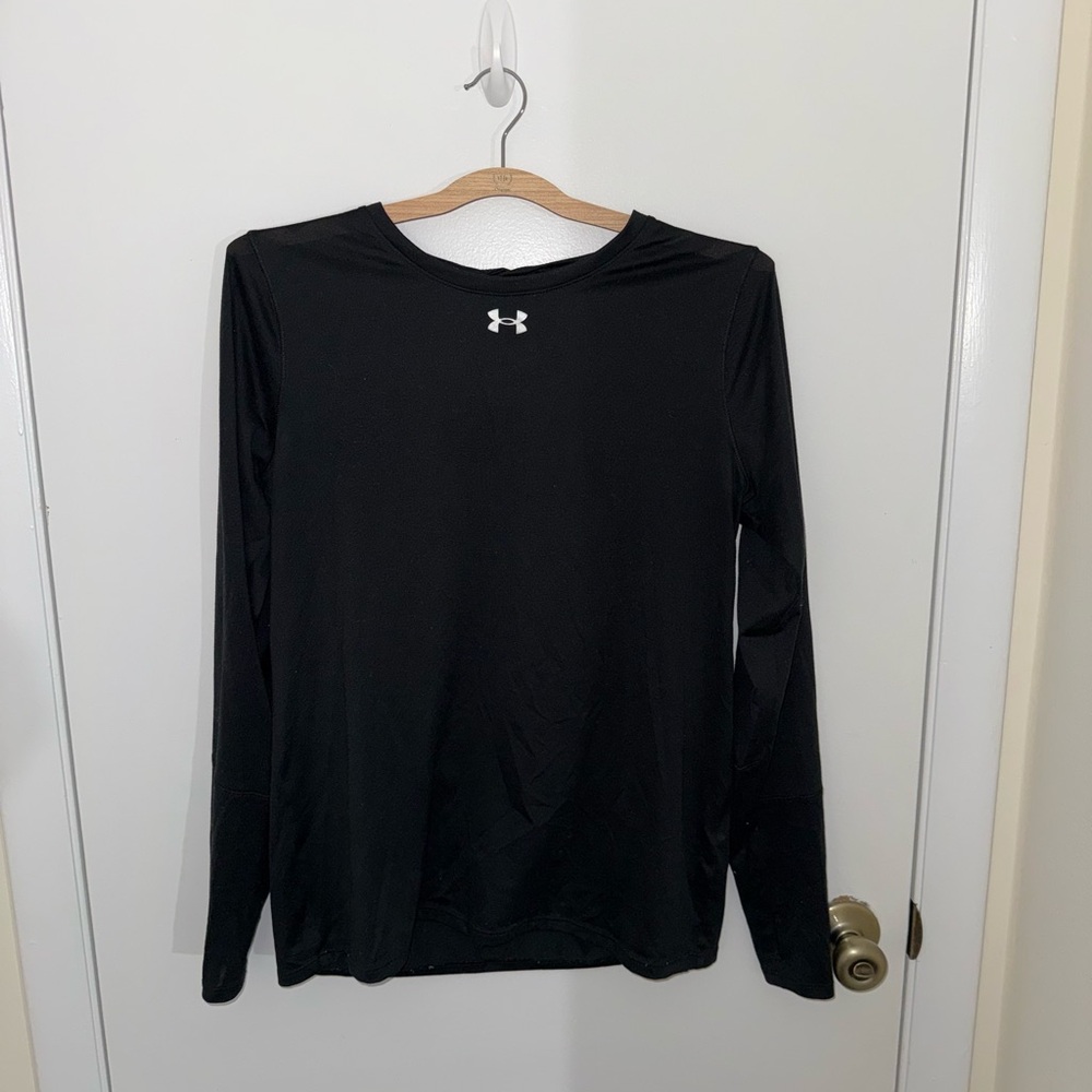 Under Armour Tech Team Long Sleeve - Black - Size Medium